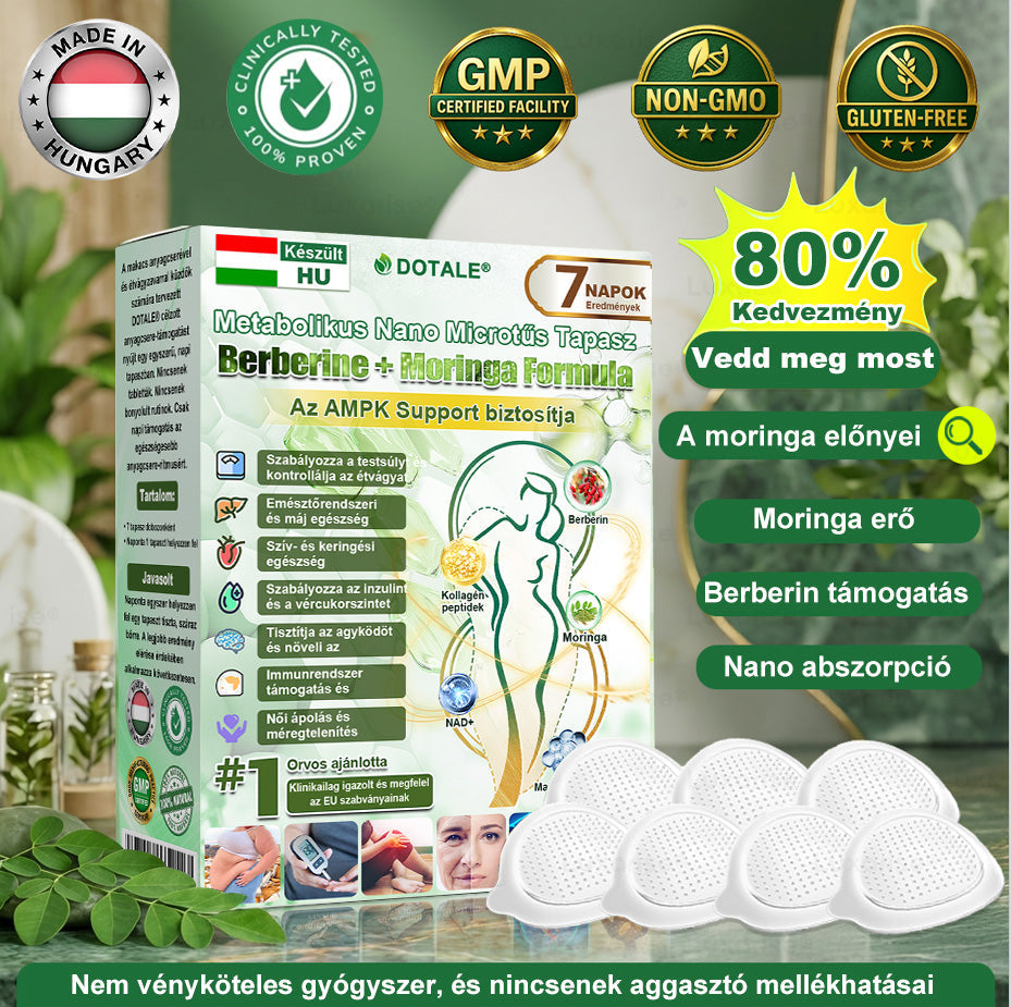 𝑴𝒆𝐭𝐚𝐛𝐨𝐥𝐢𝐤𝐮𝐬 𝑵𝒂𝐧𝐨 𝑴𝒊𝒌𝒓𝐨𝐭ú𝐬 𝑇𝑎𝒑𝐚𝐬𝐳🎊 (Csak naponta egyszer használható, látható eredmények 7 napon belül!) ✅ Berenil + Moringa formuláció, ideális tömegtúlzsúlláshoz, bőrhiányossághoz, cukorbetegséghez, apnához és ízületi problémákhoz 💥💥
